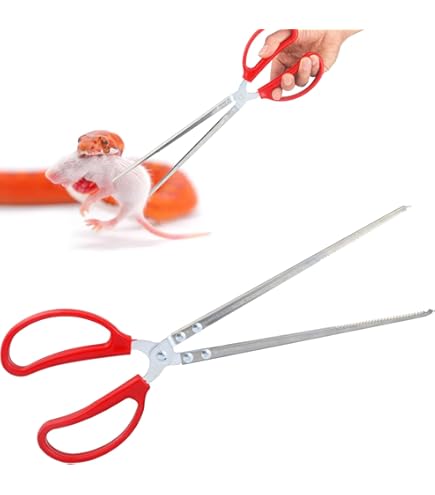Vodolo Snake Feeding Tongs,15 Inch Reptile Feeding Tong,Extra Long