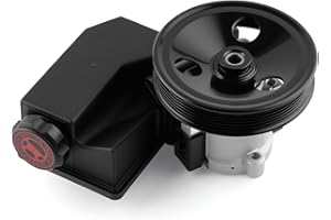 Farrme 20-62608 Power Steering Pump Fit for Jeep-Grand Cherokee WJ 2001-2004, Viper ZB 2003-2006, For Ram 1500 2004-2006 Automotive Replacement Power Steering Pumps with Pulley Reservoir Assembly