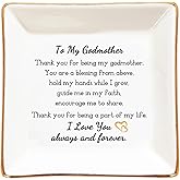 Godmother Gifts from Godchild - "Thank you for being a part of my life, I will love you always" Trinket Dish, Gifts for Godmother Mothers Day Proposal Birthday Christmas