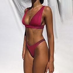 Bathing Suits for Women Deep V Neck Sexy Two Piece