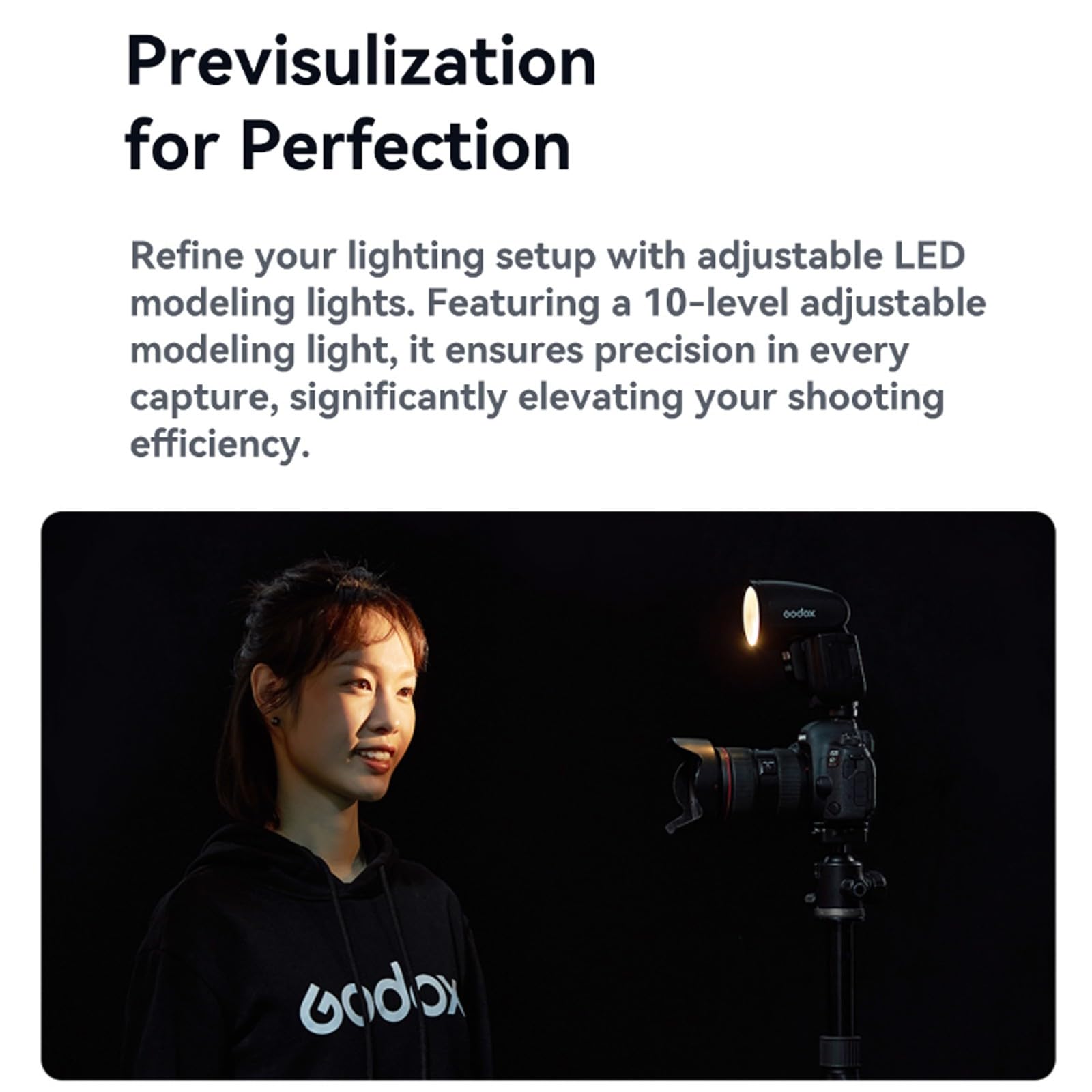 V1 V1Pro C Flash for Canon Camera TTL Speedlight, 1/8000 HSS 500 Full Power Flashes, 1.3s Recycle Time, 2.4G Wireless with External Flash SU-1 for Canon EOS Cameras(Godox V1-C Upgraded, V1Pro-C)
