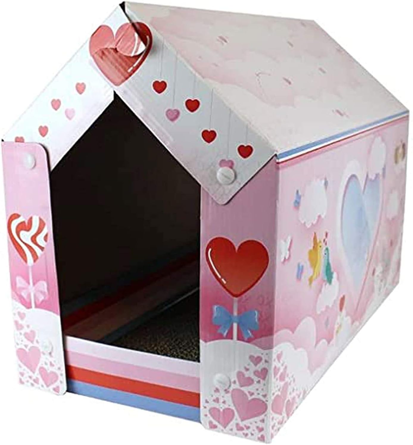 halloween cardboard cat house