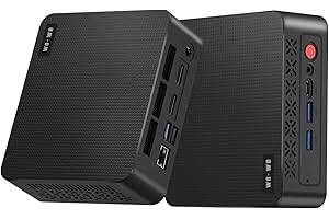 wo-we P6 Mini PC AMD Ryzen 5 3550H(4C/8T,up to 3.7GHz) 16GB DDR4 RAM 512GB NVMe SSD Gaming PC, Radeon Vega 8 Graphics Mini Desktop Computer,Triple 4K 60Hz Displays,USB-C/USB 3.3/2.0/HDMI,WiFi5 BT5.0