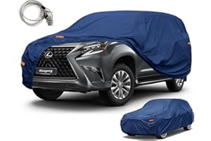 Kaugung Heavy Duty Car Cover Custom Fit Lexus GX460 GX470 GX550 (2002-2024), Waterproof All Weather Resistant Outdoor Sun Rain Dust Snow Protection with Anti-Theft Lock.