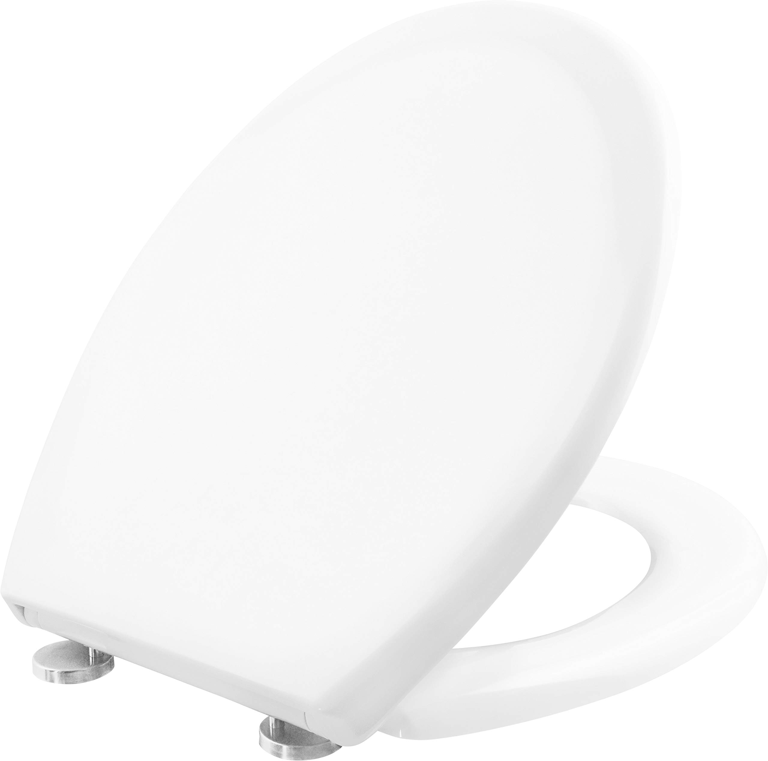 Cornat KSTASC100 Tarox Plus Toilet Seat - Classic White Look - Easy-Care Duroplast - Quick Up & Clean Function - Soft-Close Mechanism - Comfortable Assembly from Above/Toilet Seat/Toilet Lid