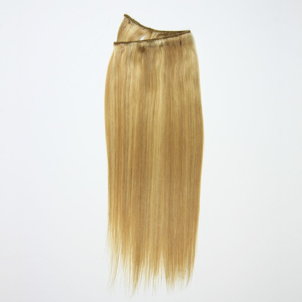 I&K 18” Onepiece QuickFit 100% Human Hair Extensions #P18/22 -Ash Blonde with Medium Blonde Highlights 18 inches — image 1