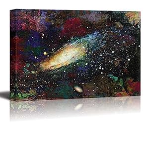 Abstract Painting of a Galaxy - Canvas Art Home Art - 12x18 inches