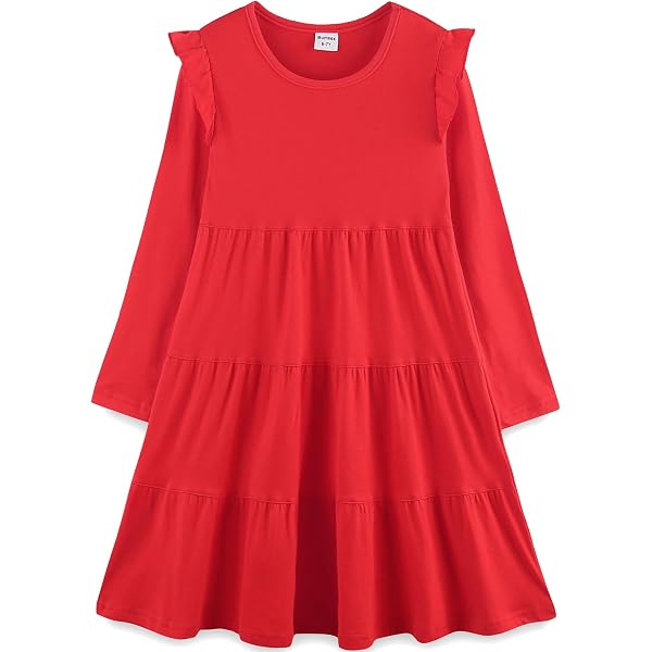 Amazon.com: 1ST KISS Girls' Cold Shoulder Dress (Dark Red Crochet, 7/8):  Clothing, Shoes & Jewelry