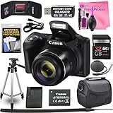 Canon Powershot SX420 IS 20 MP Wi-Fi Digital Camera with 42x Zoom (Black) Includes: Canon NB-11LH Battery &amp; Canon Charger + 9pc 32GB Deluxe Accessory Kit w/Camera Works Cloth &amp; Cleaning Solution