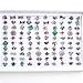 Fly-love® 20pcs Kids Crystal Silver Plated Children Girls Rings Adjustable Jewelry
