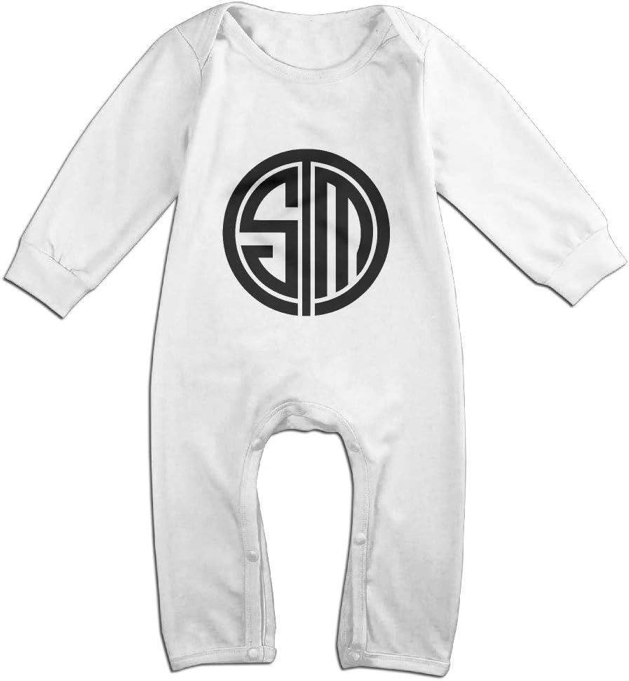 Cute TSM Team Solomid Swords Logo Jumpsuit For Baby White