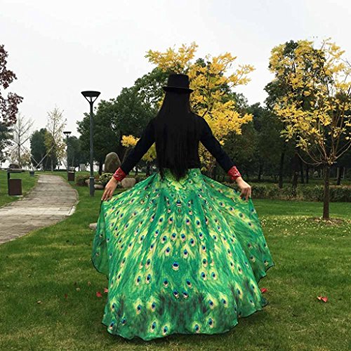 Clearance! Hot Sale! Halloween Butterfly Wings, Among Prop Soft Fabric Shawl Fairy Ladies Nymph Pixie Costume Accessory (197×125CM, A-Green) - Thumbnail 3