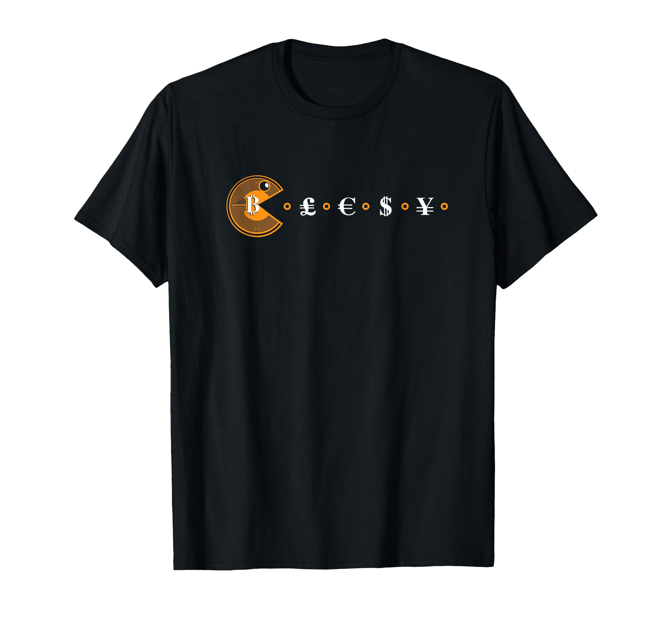 Bitcoin Man Destroys Traditional Currency Funny Crypto T-Shirt