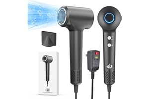 KARFUN Hair Dryer, 110000 RPM High-Speed Brushless Motor Fast Drying Blow Dryer, 57dB Low Noise Hair Dryer for Home or Travel