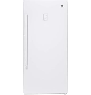 GE FUF14DLRWW 14.1 Cu. Ft. Upright Freezer with Adjustable Storage