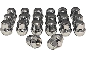 EISEN PERFORMANCE Eisen 12x1.5 One-Piece Chrome OEM Factory Style Replacement Lug Nuts for Ford Focus Fusion Escape Stock Wheels