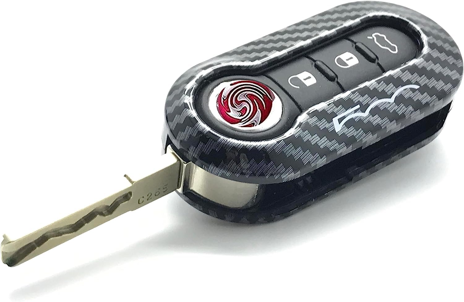 NORDECCO - Protective key case, glossy (Carbon Fiber 3D Print)