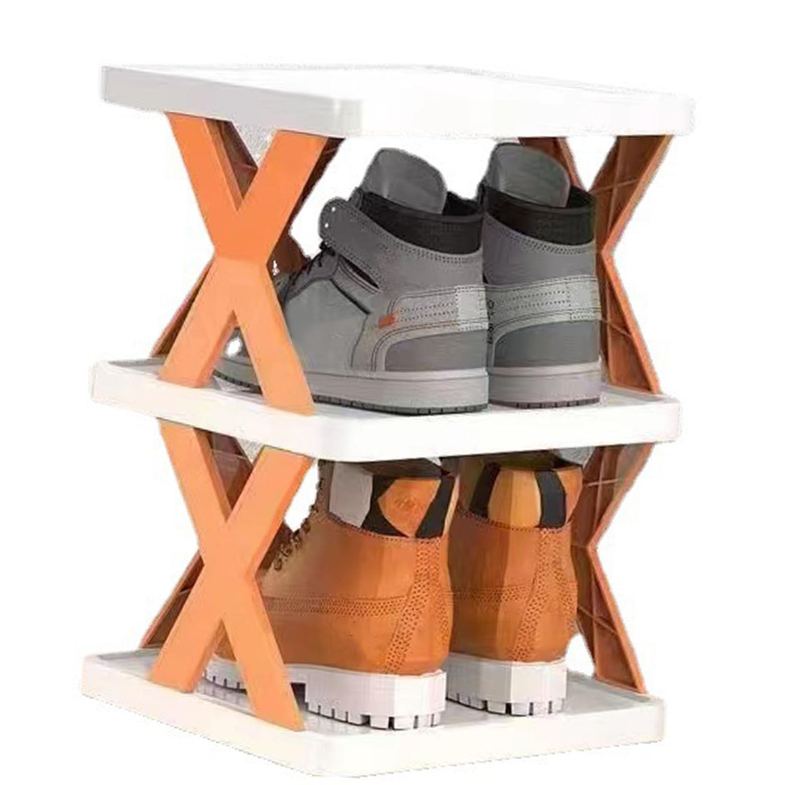 Haofy Foldable Shoe Rack Plastic Multi Layer Stylish Simple Easy to Install Shoe Shelf, Multifunctional, Spacious Shelf for Shoes, Books, Sundries