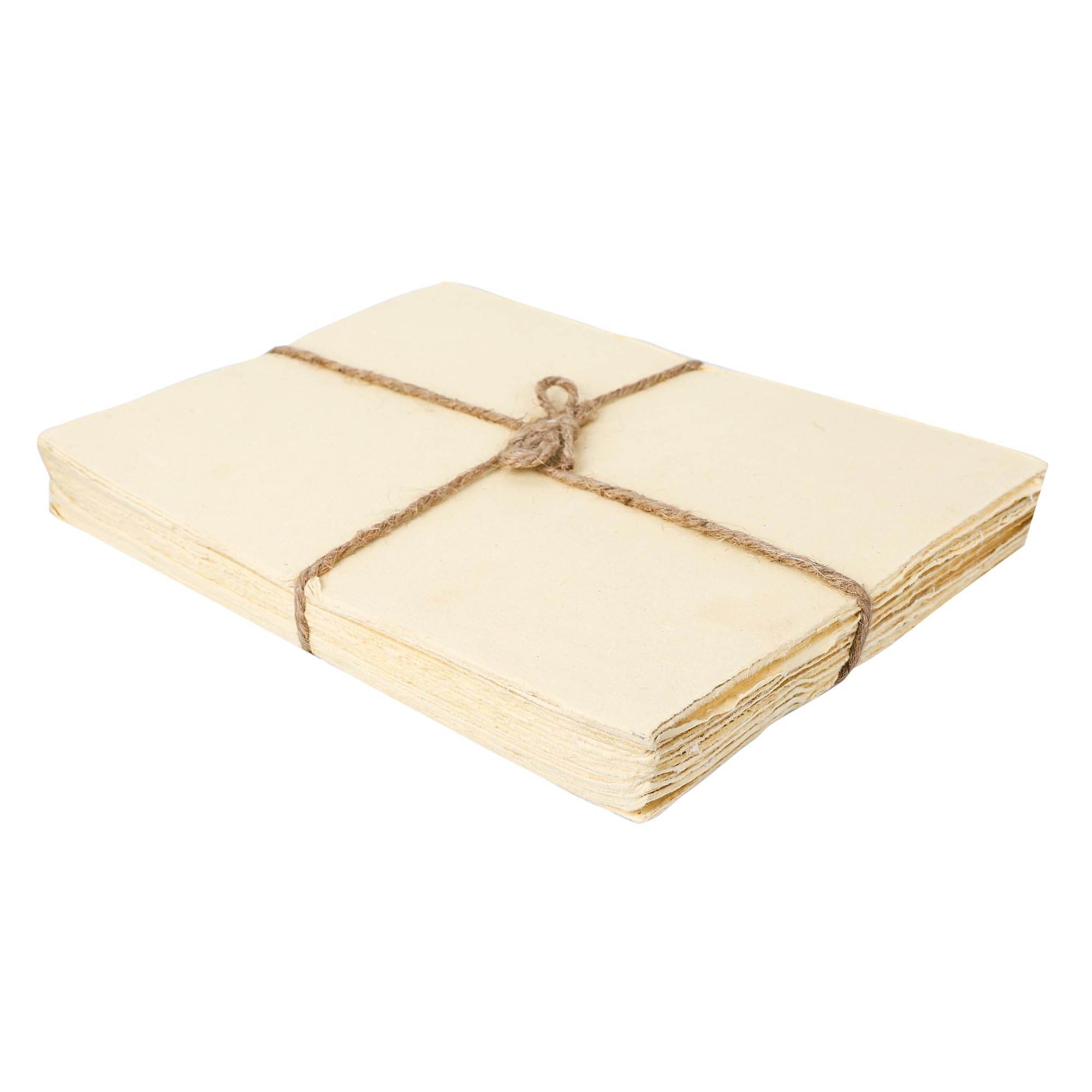 Overdose Deckle Edge Paper - Pack of 50 - Handmade Cotton Sheets - Paintings, Drawings, Letters, Stationery - Thick 200 GSM - Size 13 x 10 Inches