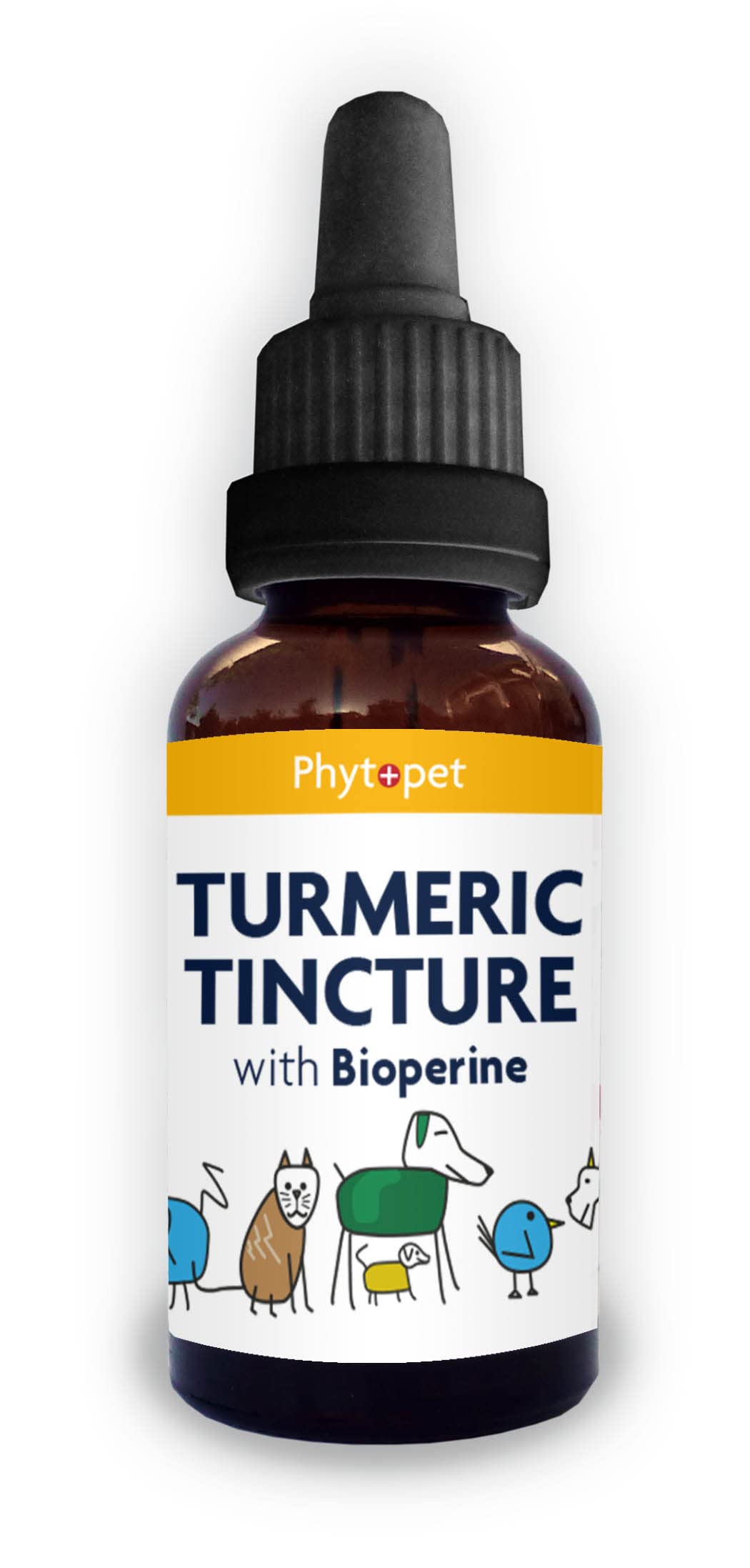 Phytopet Turmeric | 100% Natural Herbal remedy | Anti-Inflammatory, Anti-viral, Potent Liver and Digestive Tonic | For Dogs, Cats, Horses, Birds and Small Mammals | 30ml |