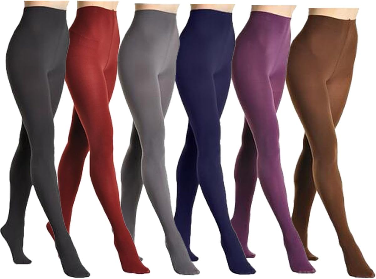 Aufland Winter Warming Seamless Fleece-lined Slimming Leggings Footed Tights