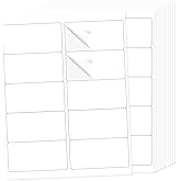 THEBLUETOUCH 2" x 4" Matte White Printable Labels, 250 Labels Stickers for Laser/Inkjet Printing - Blank Address Mailing Label - 25 Sheets, 10 Stickers per Sheet