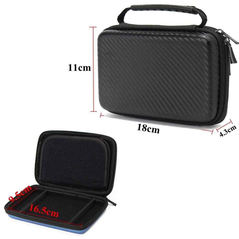 MIFAVOR Carrying Case for New Nintendo 2DS XL Hard Case Bag with Handle for New 2DS XL 2017 (Black)