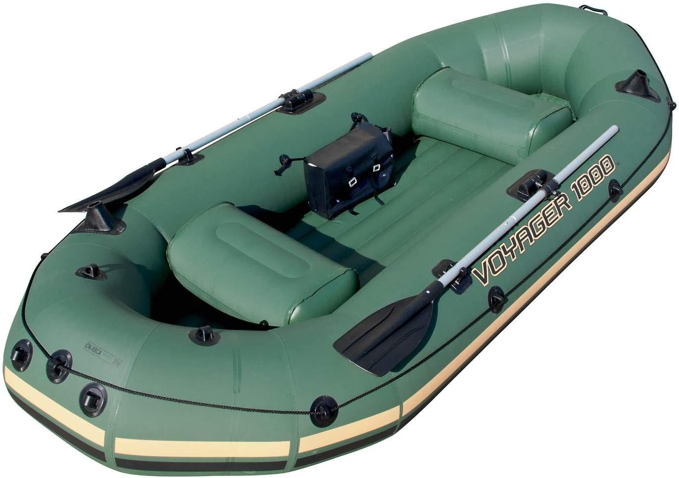 HydroForce Voyager 1000 2 Person Inflatable Fishing Boat Dinghy With