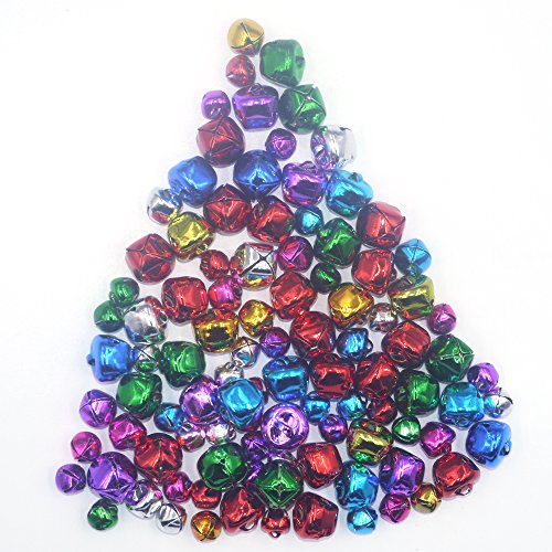 Craft Kits And Supplies 100 Mix Colorful Christmas Jingle Bells