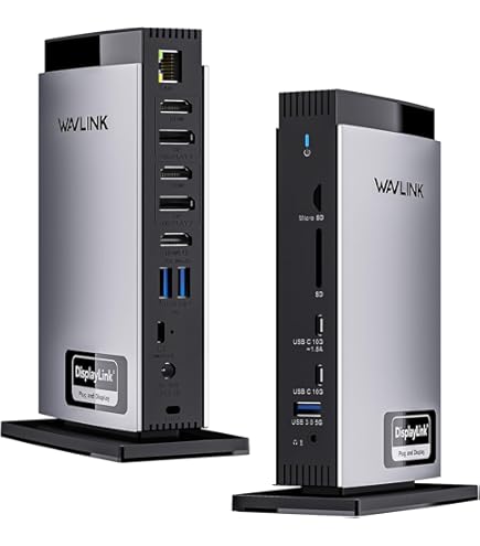 Amazon.com: WAVLINK Laptop Docking Station 3 Monitors(Max