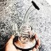 Kikunum Hand-Made Glass Crafts,Lenox Nightfall Vase,7 Inch Dual Water Percolator Glass Big Water