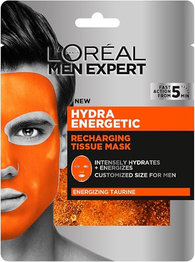 L'Oreal Men Expert Tissue Mask Hydra Energetic Hydration Taurine