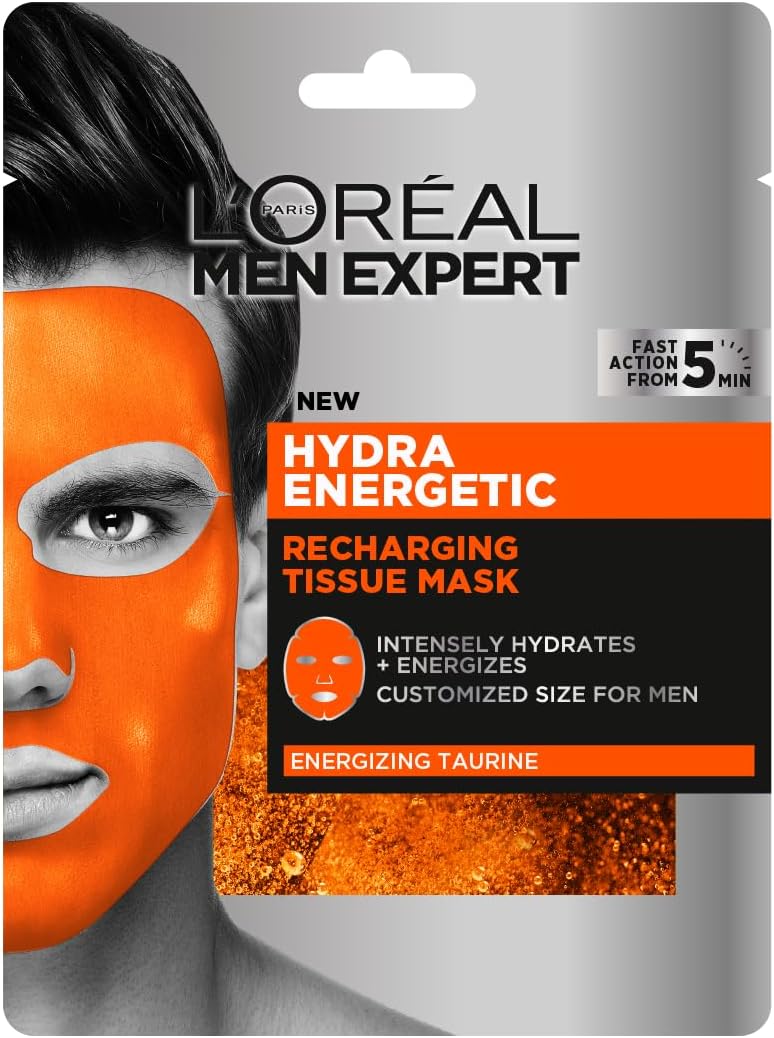 L'Oreal Men Expert Tissue Mask Hydra Energetic Hydration Taurine