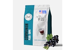 PACK IT HUB Travel Pack - The Miracle Meal Pre-Filled Communion Plus+ Cup - Bag of 25 with Wafer and 100% Concord Grape Juice