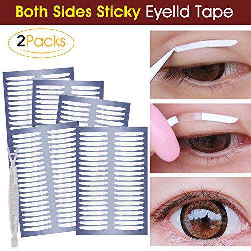 Bigger Round Charming Eyes, Ultra Invisible Two-sided Sticky Double Eyelid Tape Stickers, Instant Eyelid Lift Without…