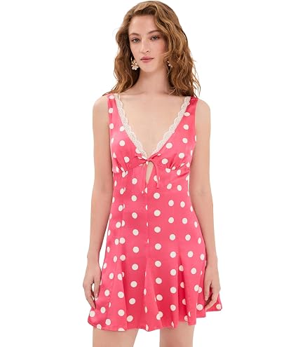 For Love & Lemons Women's Glitter Grid Midi Dress at Amazon Women's Clothing store