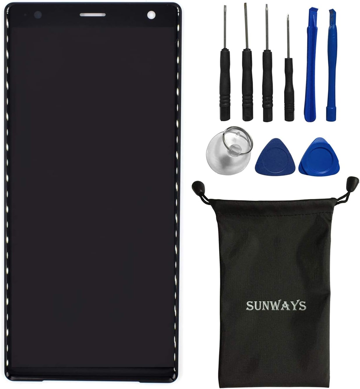 Amazon Com Sunways Replacement Parts For Sony Xperia Xz2 H66 H16 H76 702so Display Touch Digitizer Glass Screen Assembly Liquid Black