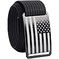 GRIP6 American Flag Belt: Durable Belts for Men & Women, Versatile Nylon Tactical Belt for Work, Golf, Casual & Outdoor Use