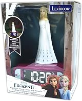 LEXIBOOK Frozen Elsa Nightlight Alarm Clock LCD Backlit Snooze Purple view 7