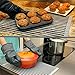 iPEGTOP Roll Up Dish Drying Rack with 304 Stainless Steel Plates Holder Pot Lid Organizer, Over The Sink Kitchen Foldable Multipurpose Dish Drainer Rack for Fruits Vegetable,16.9