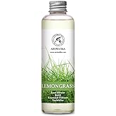 Lemongrass Reed Diffuser Refill, Natural Essential Lemongrass Oil 6.8 Fl Oz - Fresh & Long Lasting Fragrance - Best Reed Diff