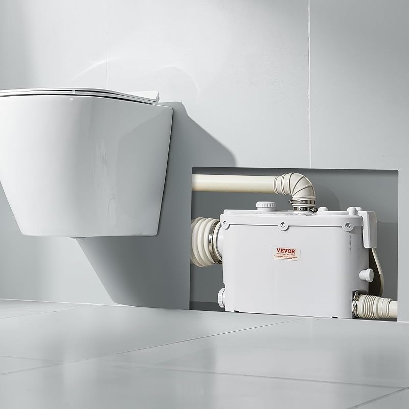 Trituratore WC Scarico Bagno Pompa Trituratore per WC 500W 3 Entrata