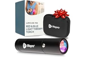 Lifepro LED Silicone Beauty Device - 3 Color Modes for Face and Neck - Portable Home Skin Care