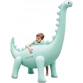 Inflatable Dinosaur Sprinkler for Kids, 6.5FT Giant Brachiosaurus Water Spray Toy with 16.5FT Hose &ndash; Thickened PVC, Outdoor Backyard Summer Splash Toy for Toddlers Ages 3-12