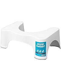Squatty Potty Original Bathroom Toilet Stool, White, 7"