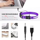 MASBRILL Light Up Dog Collar Purple S USB Rechargeable Waterproof 3 Modes view 4