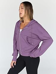 Trendy Queen Hoodies for Women Full Zip Up Cropped