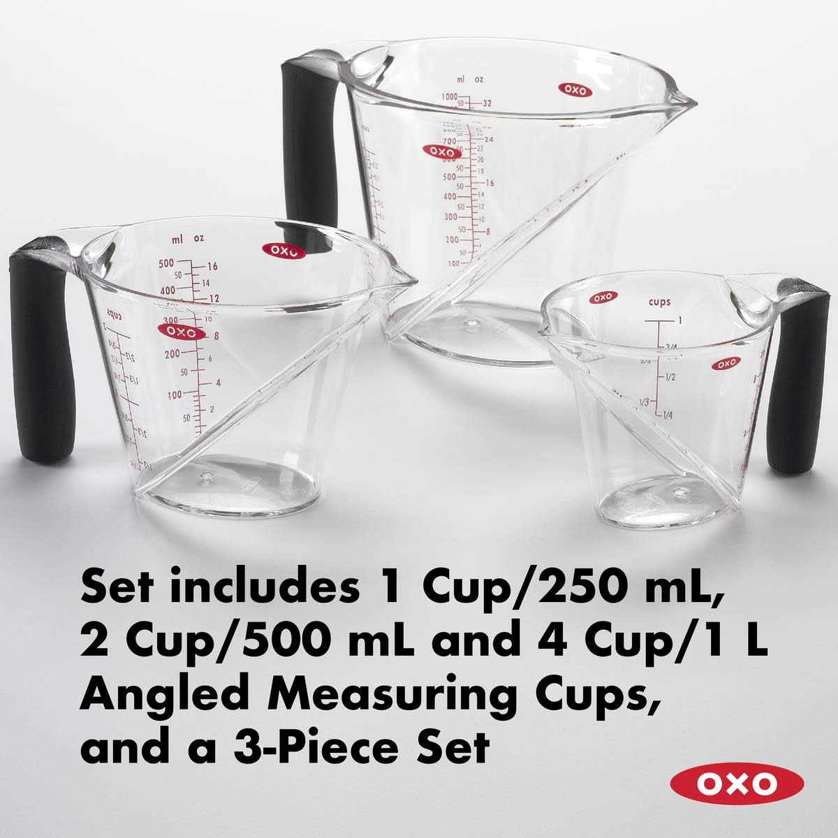 OXO Good Grips 2-Cup Angled Measuring Cup, Clear, 2 Cup: Home & Kitchen