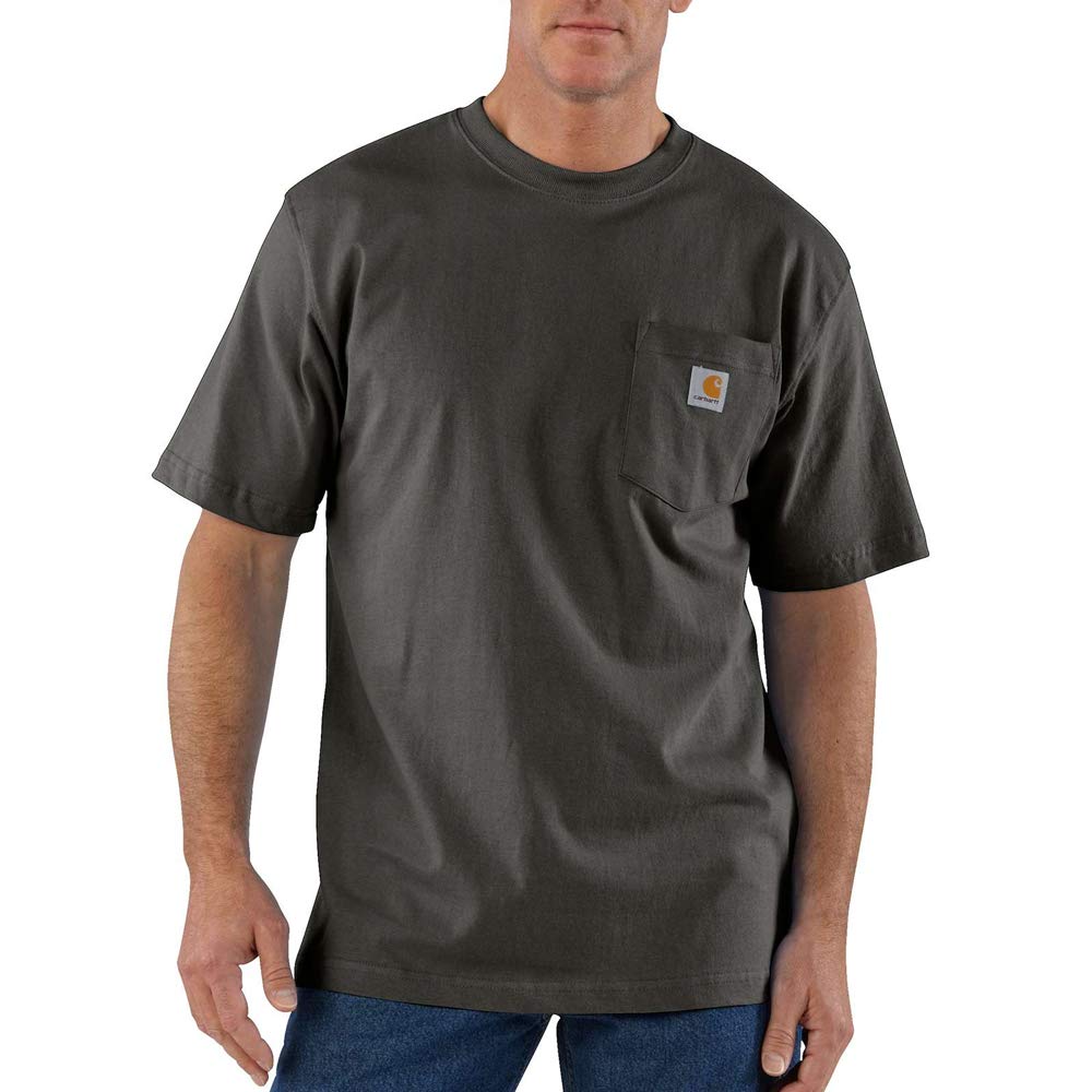 Carhartt mens Loose Fit Heavyweight Short-sleeve