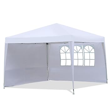 Sekey Garten Pavillon3 x 3 m Faltpavillon einsetzbar als Gartenpavillon, Party- und Festzelt, Camping- und Festival-Zelt, Gar